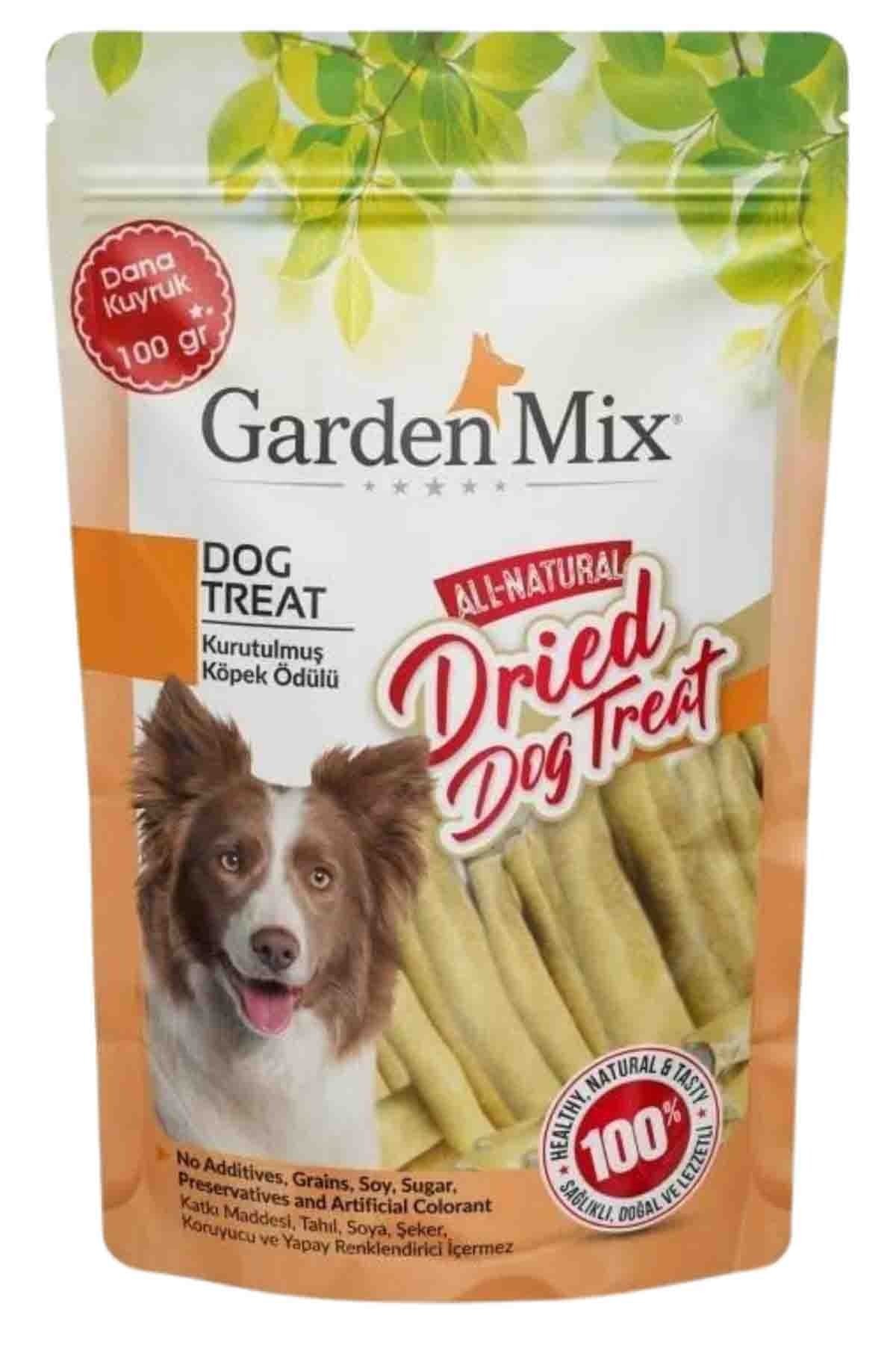 Garden Mix Kurutulmuş Dana Kuyruk Doğal Köpek Ödül Maması 100 Gr