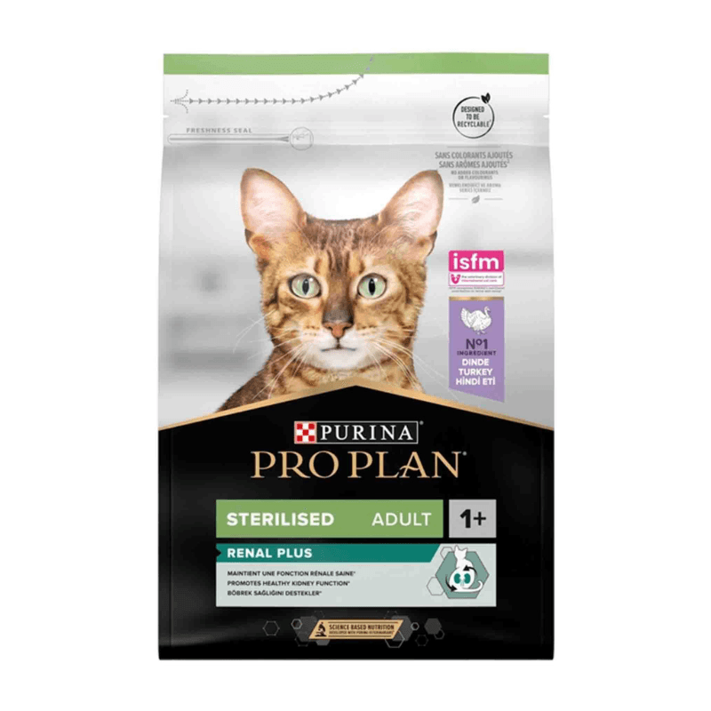 Pro Plan Hindi Etli Kısırlaştırılmış Kedi Maması 3 kg renal plus