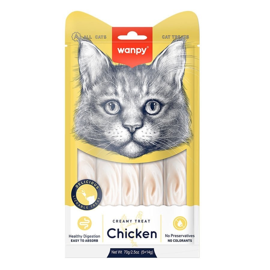 Wanpy Tavuk Krema Kedi Ödülü 5x14 gr