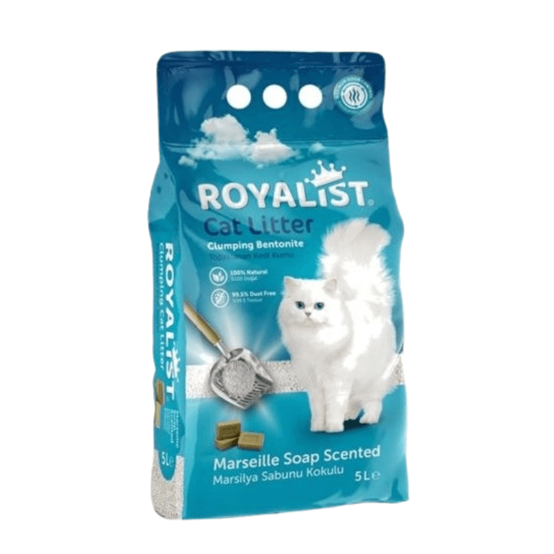 Royalist Marsilya Sabunlu Topaklanan 5 lt Bentonit Kedi Kumu