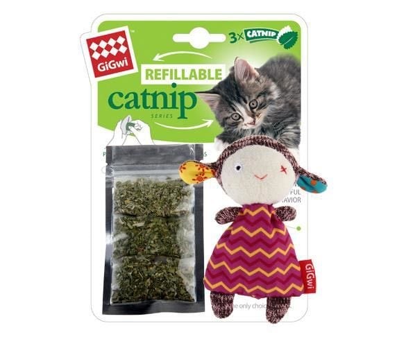 GiGwi Catnip Hazneli Kuzu Kedi Oyuncağı