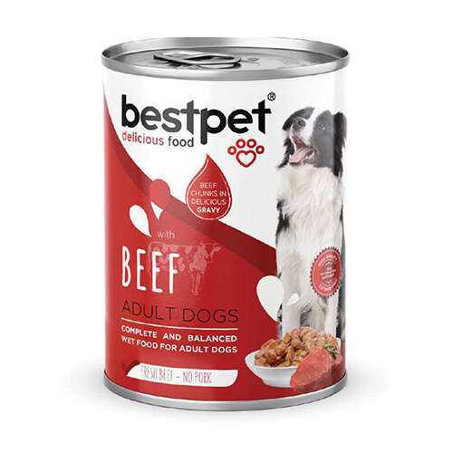 Bestpet Sığır Etli Yetişkin Konserve Köpek Maması 400 gr