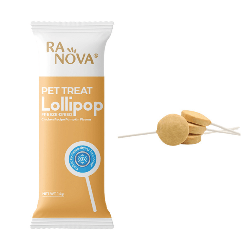 RaNova Kediler için Lolipop 1.4 g Tavuklu ve Balkabaklı