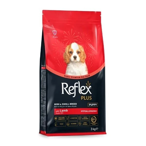 Reflex Plus Kuzu Etli Mini ve Küçük Irk Yavru Köpek Maması 3 Kg