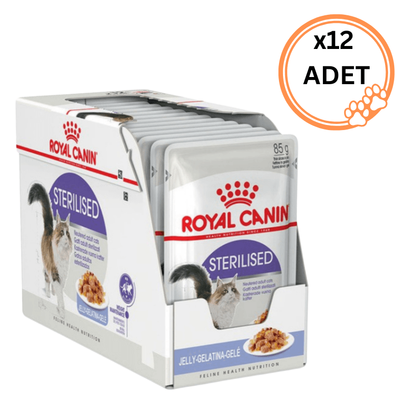 12 Adet Royal Canin Sterilised Jelly Kedi Yaş Maması 85 Gr x 12