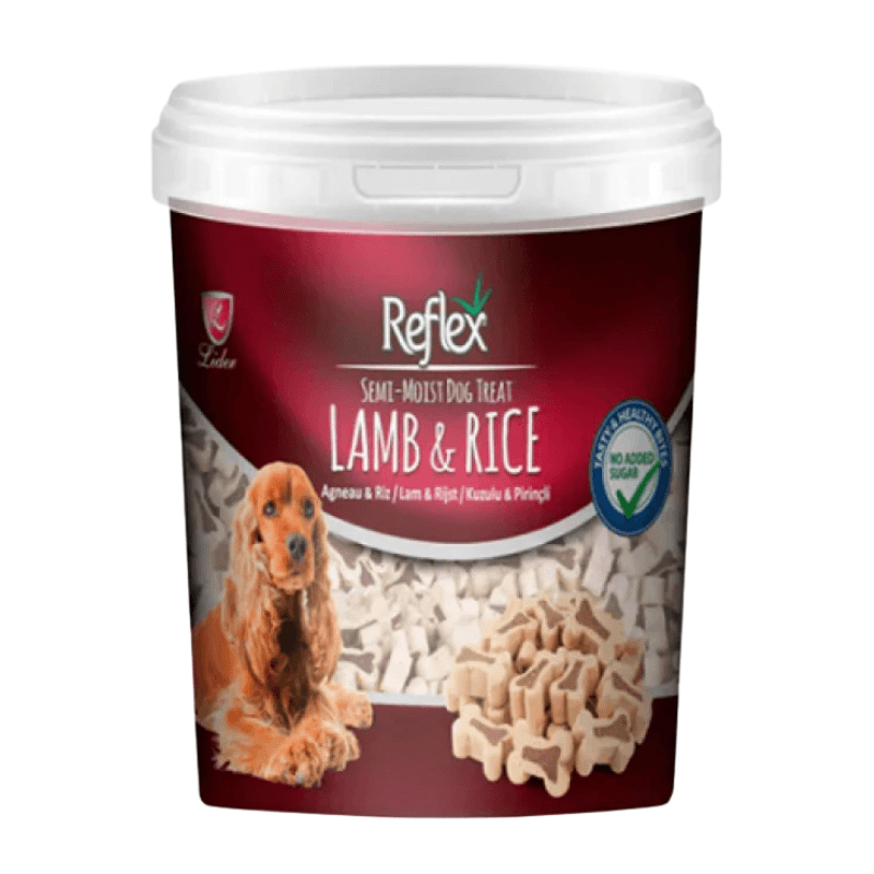 Reflex Semi-Moist Kuzulu ve Pirinçli Yarı Yumuşak Köpek Ödül Maması 500 Gr