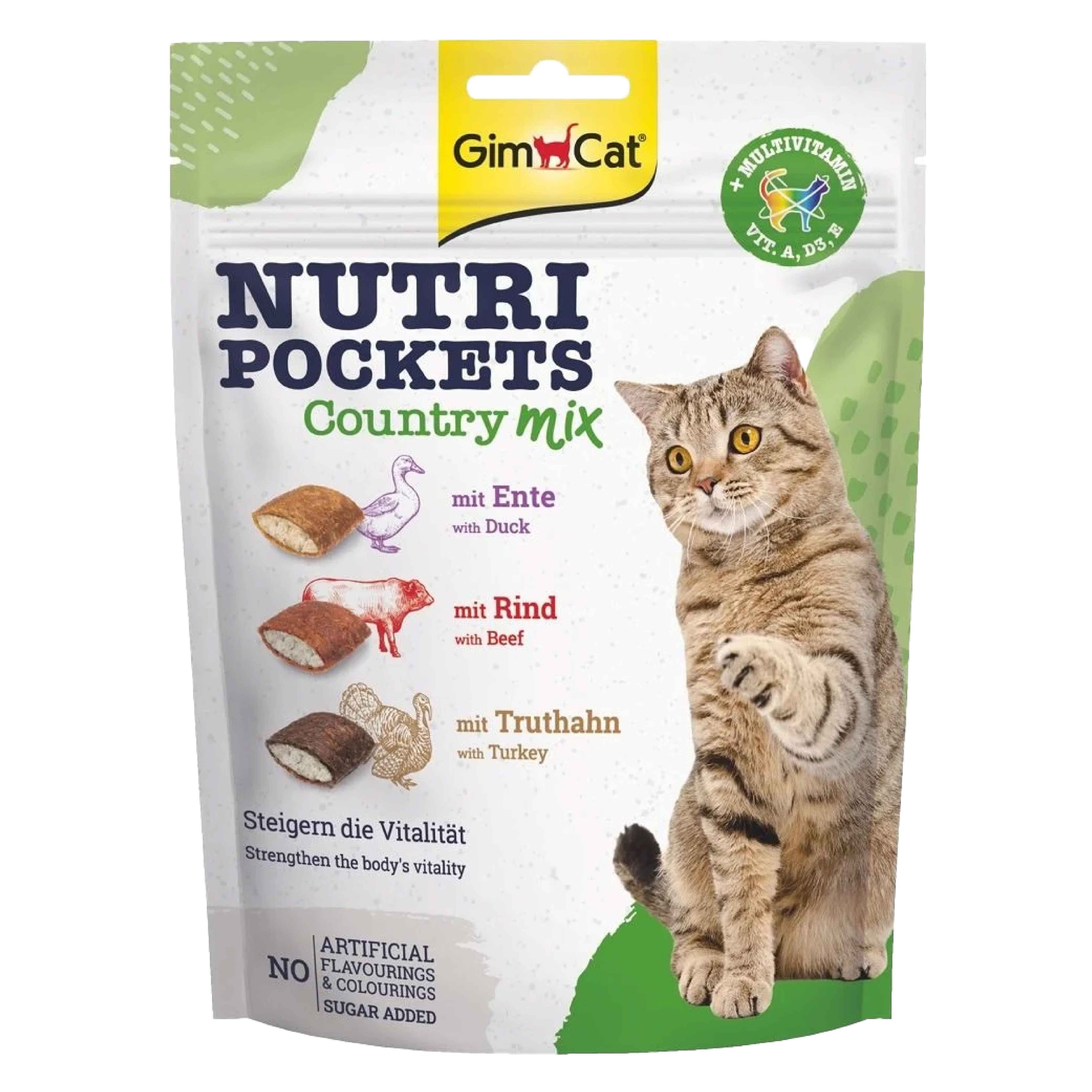 Gimcat NutriPockets Country Mix 150 gr Kedi Ödülü