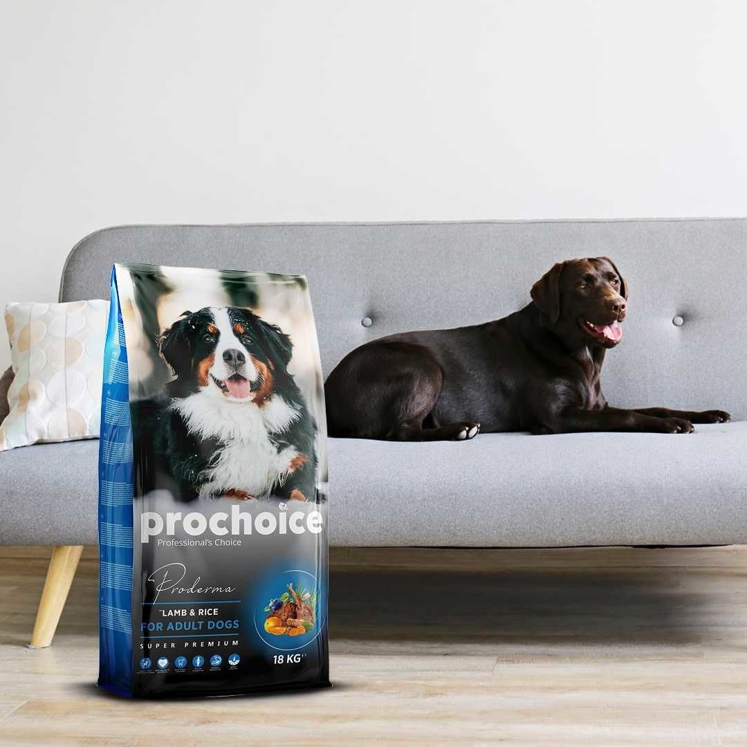 Prochoice Proderma Kuzulu ve Pirinçli Yetişkin Köpek Maması 18 Kg