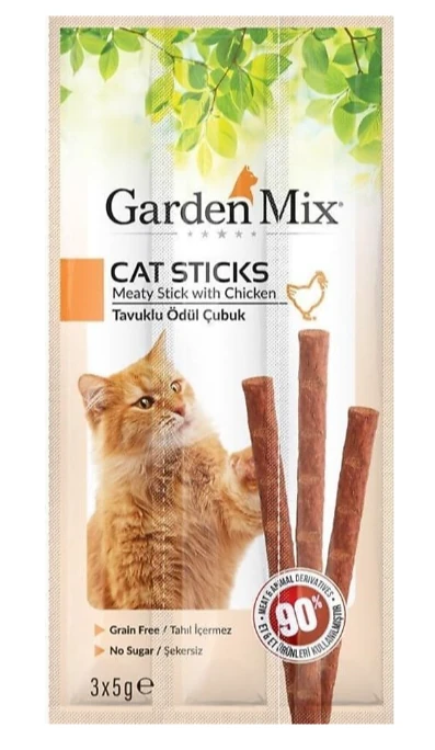 Gardenmix Tavuklu Kedi Stick Ödül 3*5 Gr
