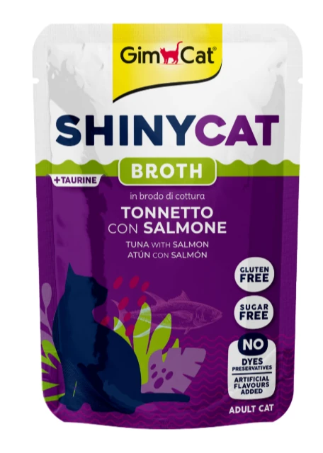 Gimcat Shinycat Ton Balıklı ve Somonlu 70 gr Yetişkin Kedi Yaş Maması