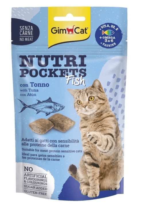 GimCat Kedi Ödül Tableti Np Fish With Tuna 60 gr.