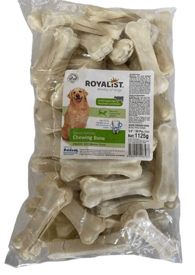 ROYALİST BEYAZ PRES KEMİK 3.5" (9 CM) 50 ADET