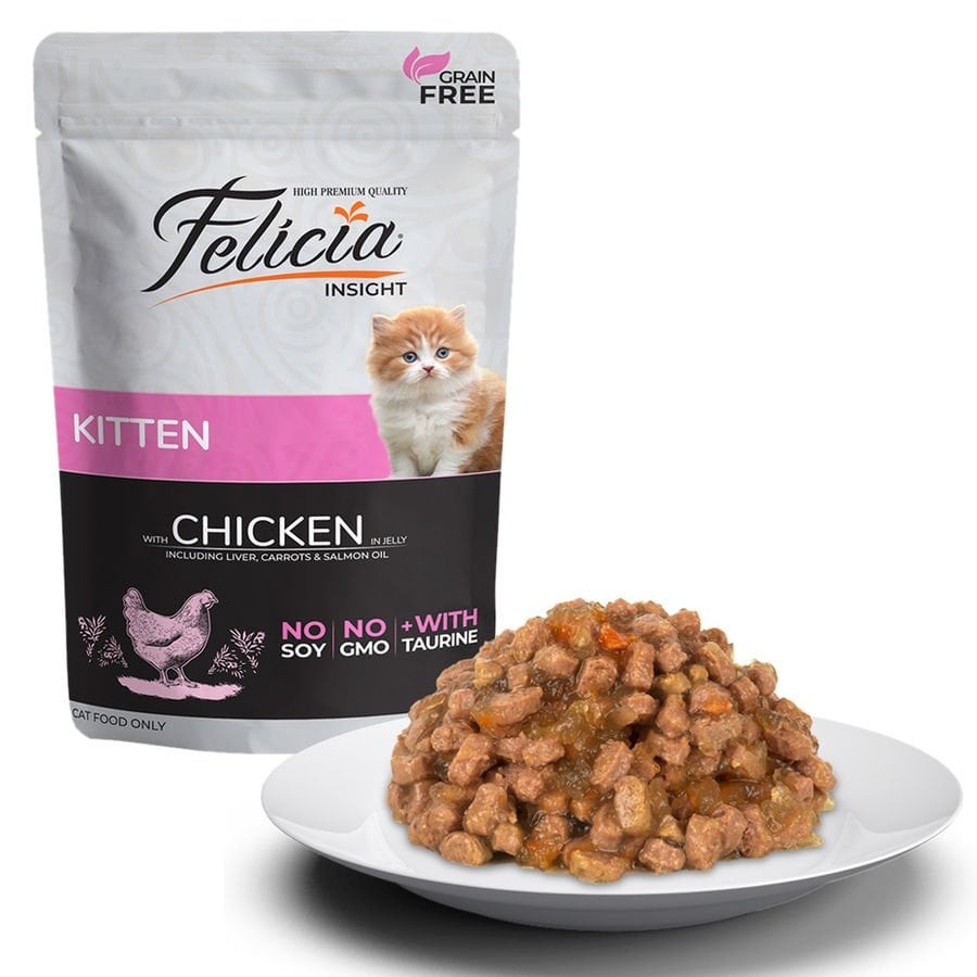 Felicia Tahılsız 85g Pouch Yavru Tavuklu Yaş Kedi Maması