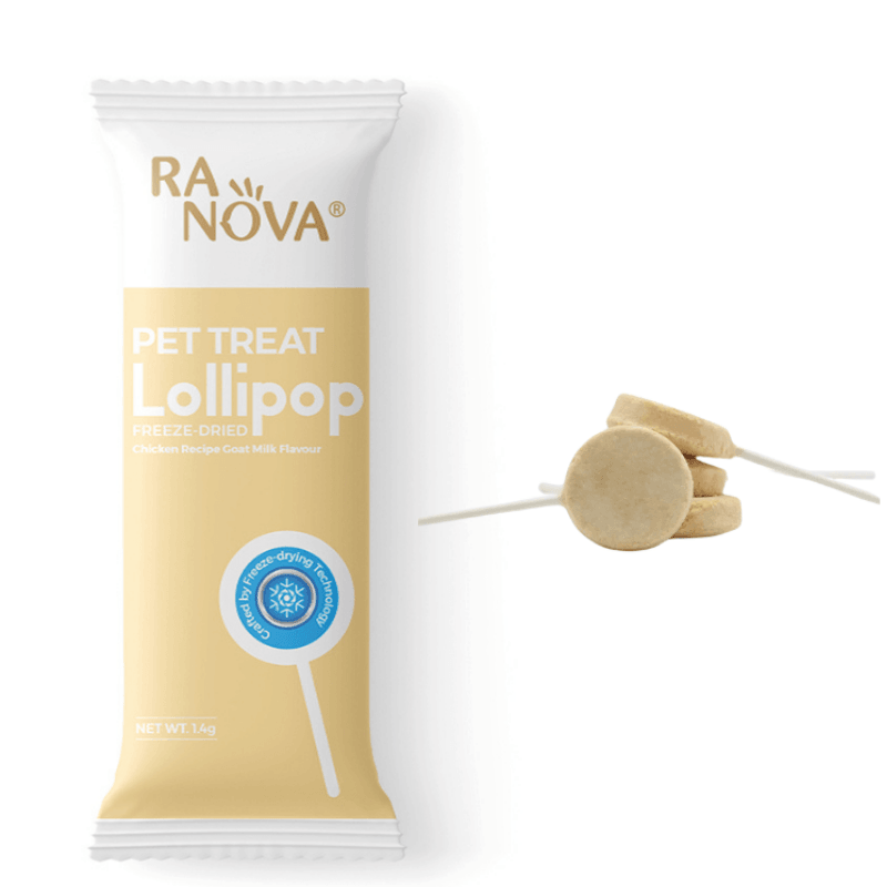 RaNova Kediler için Lolipop 1.4 g Tavuklu ve Keçi Sütlü