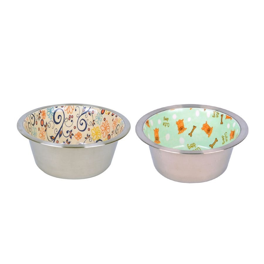 KE-3273CF Seramik Kaplı Çelik Mama Kabı 945 ml