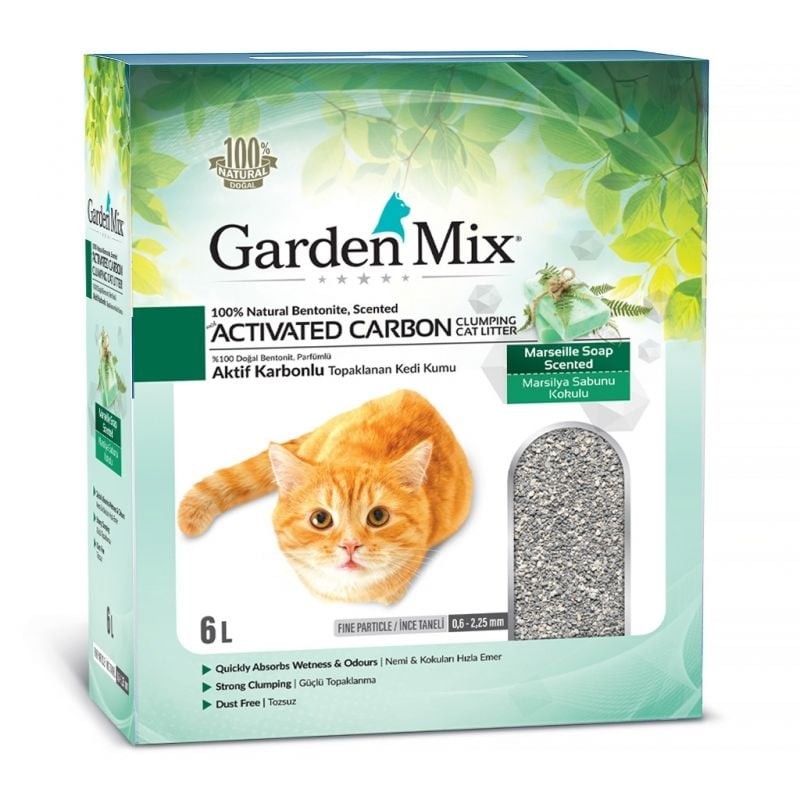 Garden Mix Bentonit Aktif Karbon Marsilya Sabunu 6L