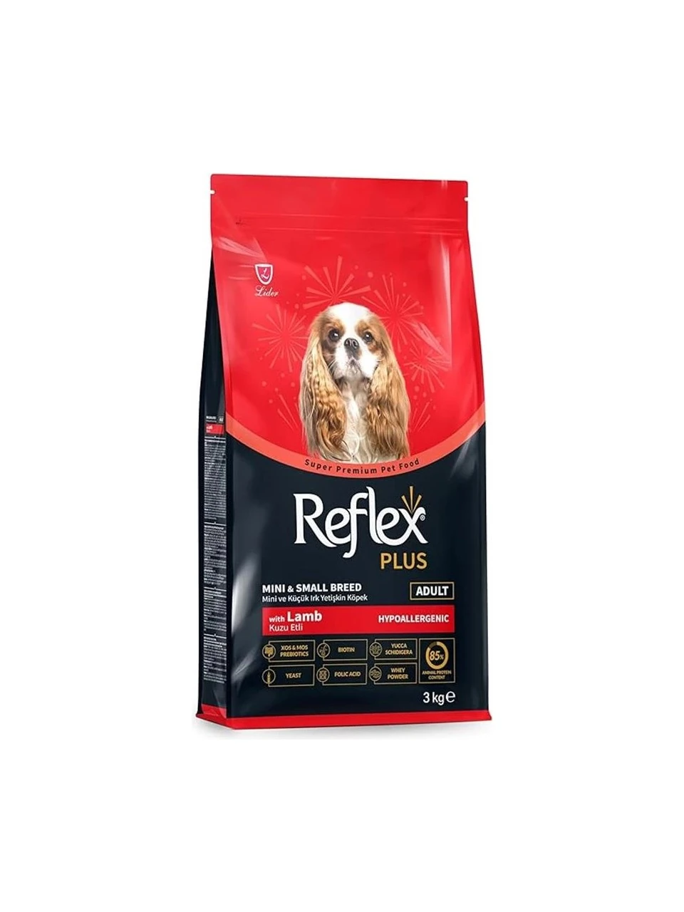 Plus Kuzu Etli Mini ve Küçük Irk Yetişkin Köpek Maması 3 kg