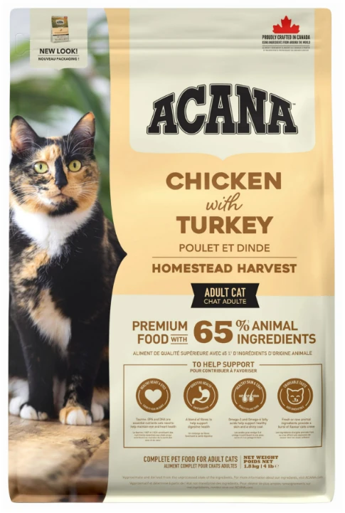Acana Homestead Harvest Tavuklu Hindili Kedi Maması 1.8 kg