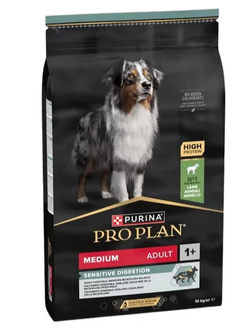 Pro Plan Medium Adult Sensitive Digestion Kuzulu Orta Irk Yetişkin Köpek Maması 10 Kg