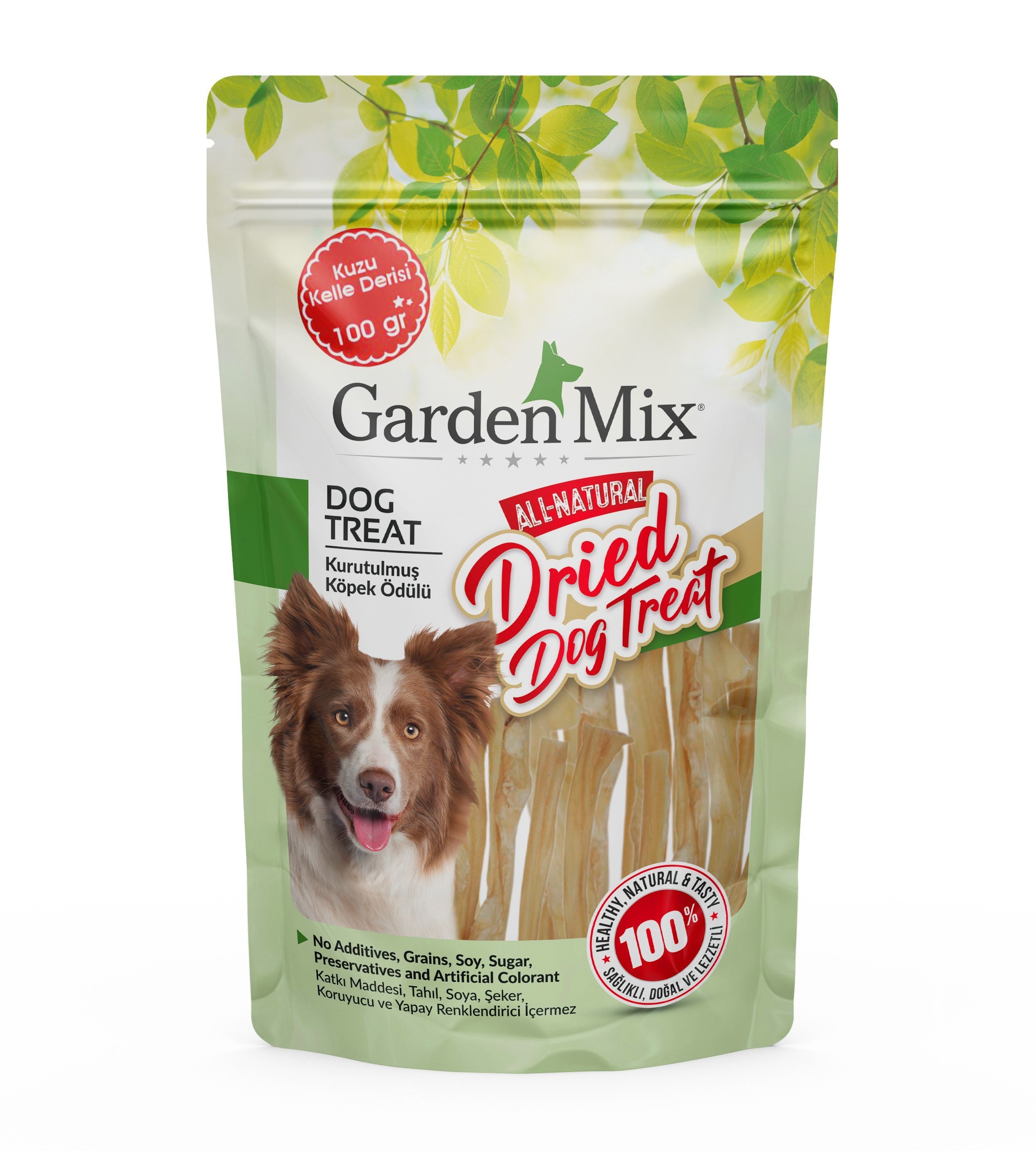 Gardenmix Kurutulmuş Kuzu Kelle Derisi 100 gr Köpek Ödül Maması