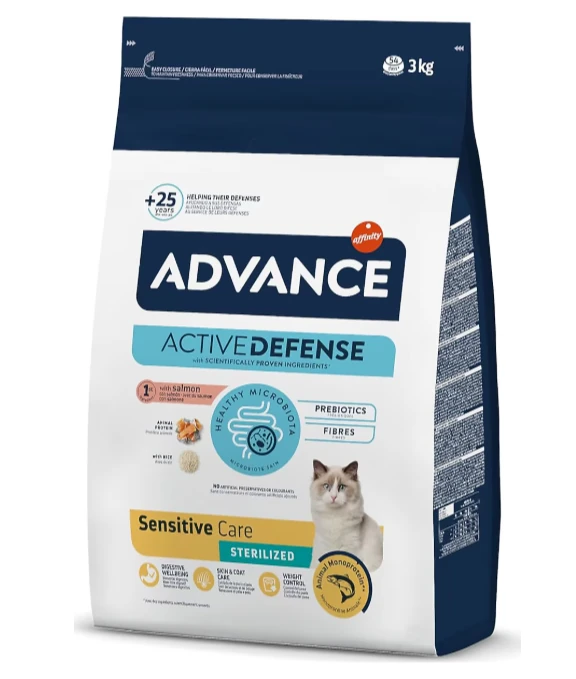 Advance Sensitive Sterilised Somonlu 3 kg Kısırlaştırılmış Yetişkin Kedi Maması