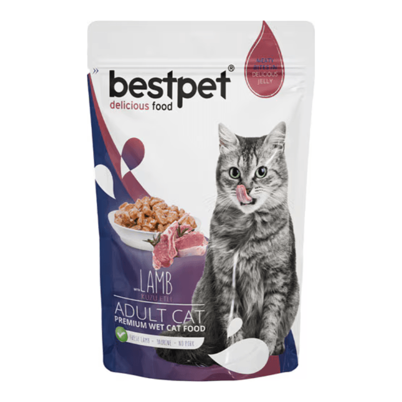 Bestpet Kuzu Etli Yetişkin Yaş Kedi Maması 85 gr
