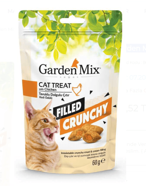 Garden Mix Tavuklu İçi Dolgulu Kedi Ödülü 60 gr
