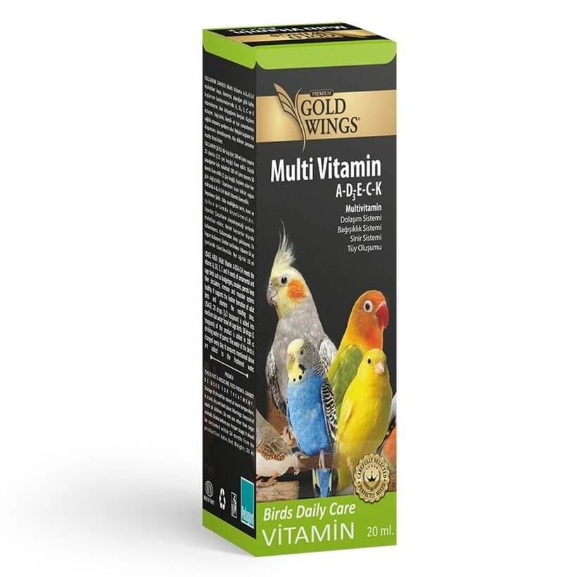 Gold Wings Premium Multivitamin (Tüy Oluşum Destek) 20cc