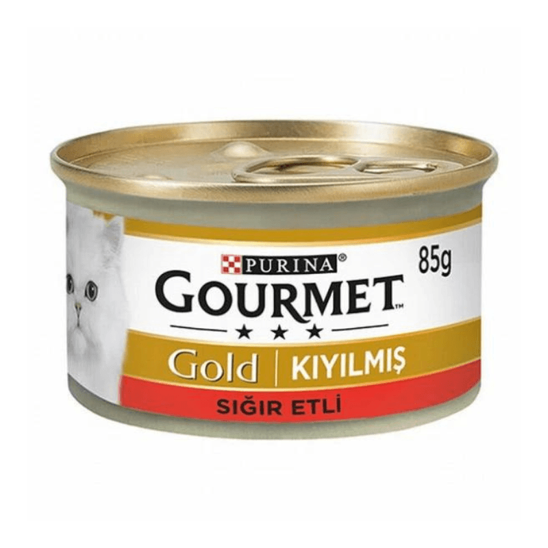 Purina Gourmet Gold Kıyılmış Sığır Etli Yetişkin Kedi Konservesi 85 Gr