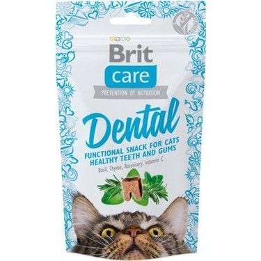Brit Care Cat Snack Dental 50 gr Diş ve Diş Eti Sağlığı Kedi Ödül Maması