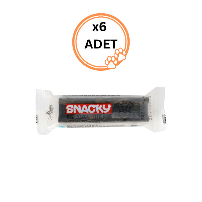 6 ADET Snacky Mini Biftekli Köpek Ödülü 14 gr x6
