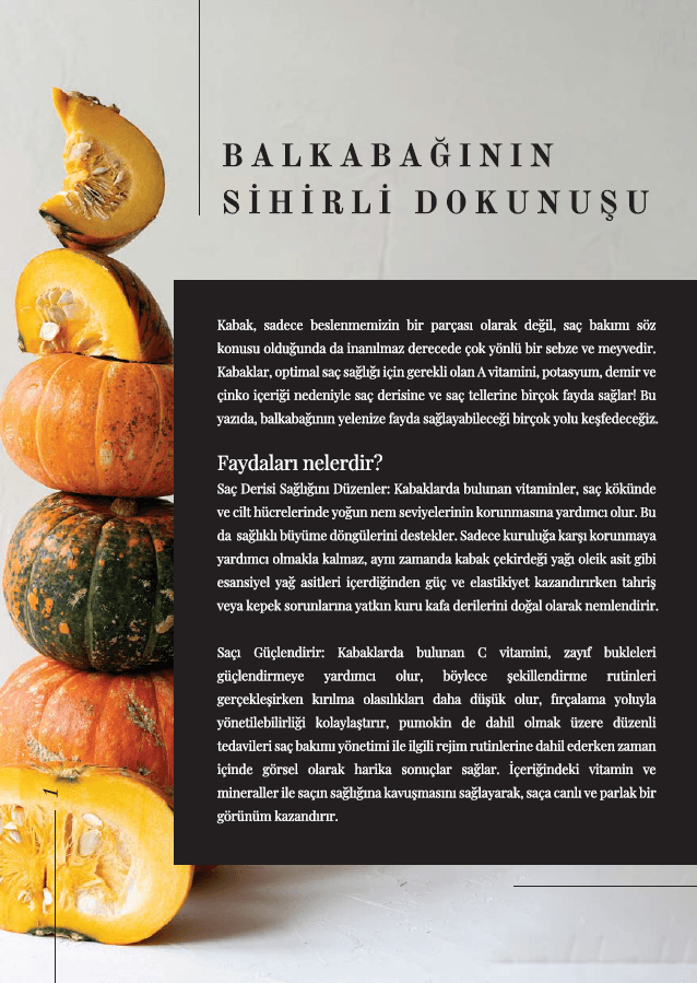 Balkabağının Saçlarınıza Faydaları Nelerdir