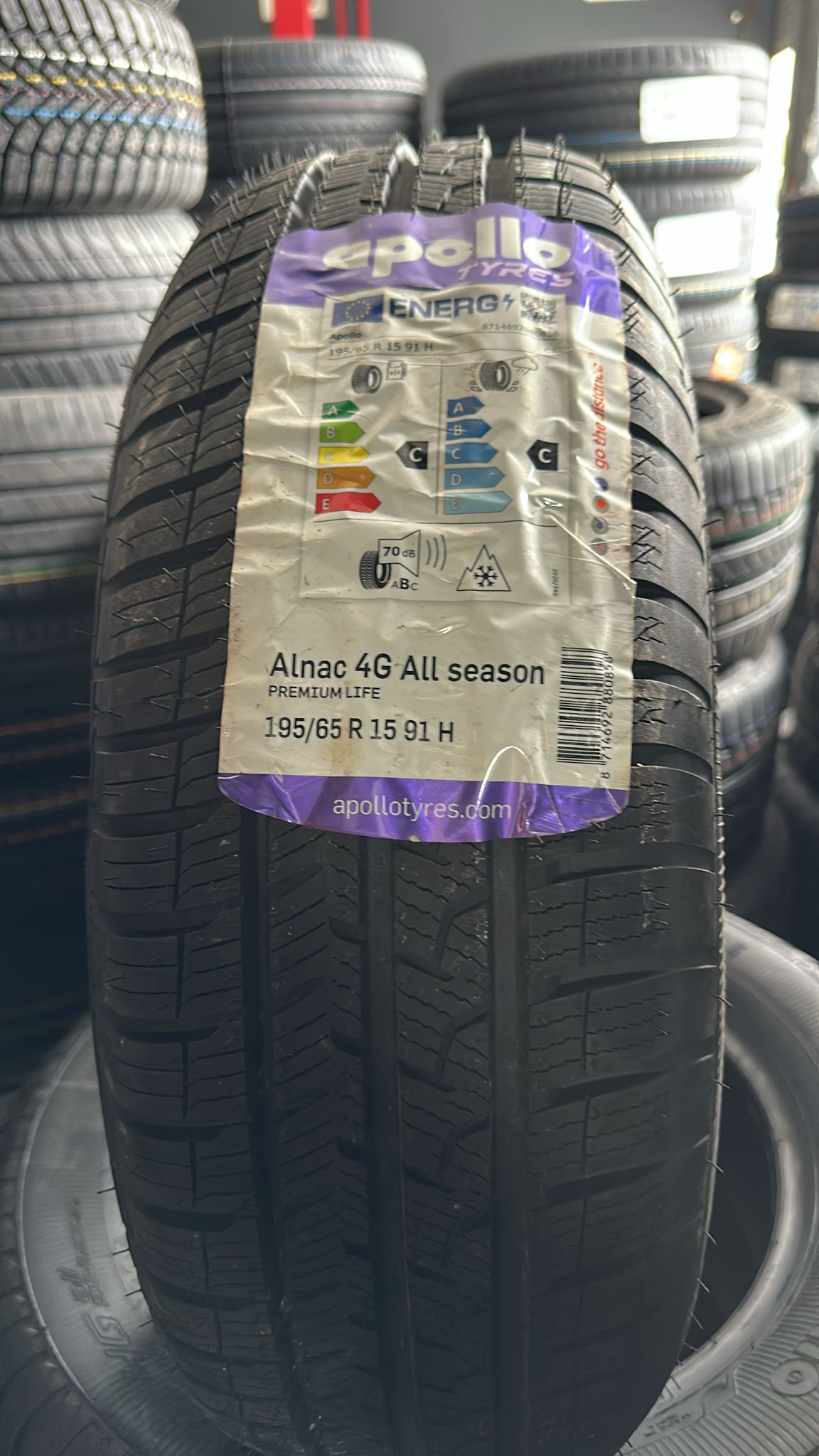 Apollo Alnac 4G All season 195/65r15 91H Dört Mevsim 2025 Üretim