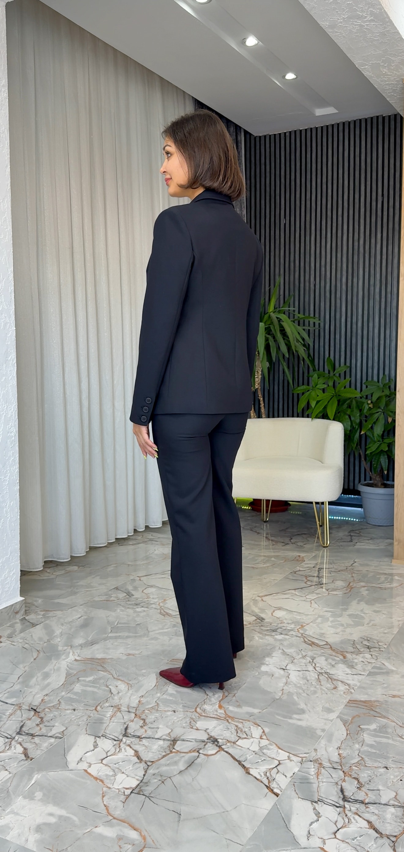 GİZLİ DÜĞMELİ BLAZER CEKET