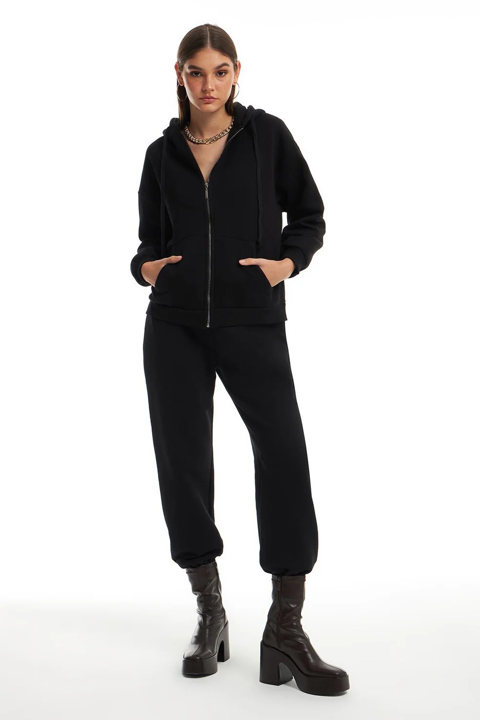 Quzu Fermuarlı Sweat