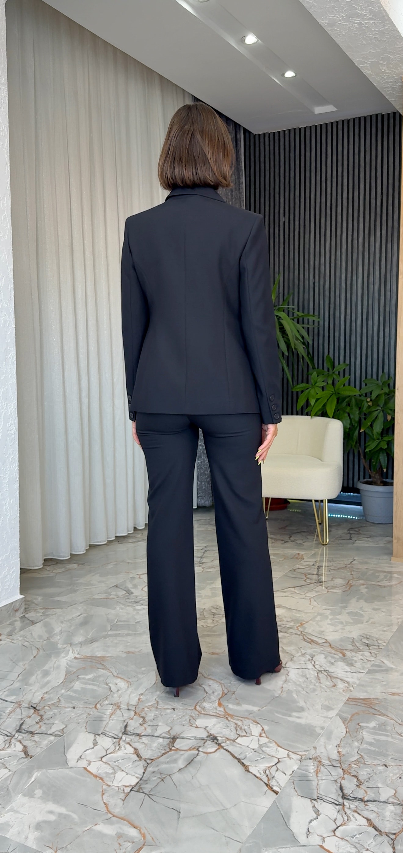 GİZLİ DÜĞMELİ BLAZER CEKET
