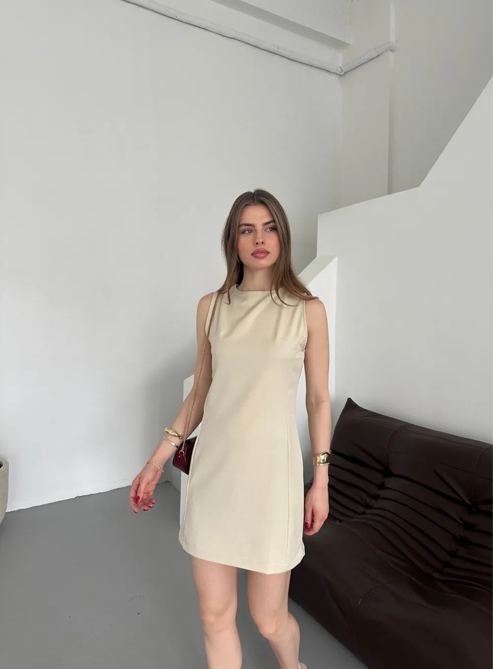 SADE KISA ELBİSE MF25209