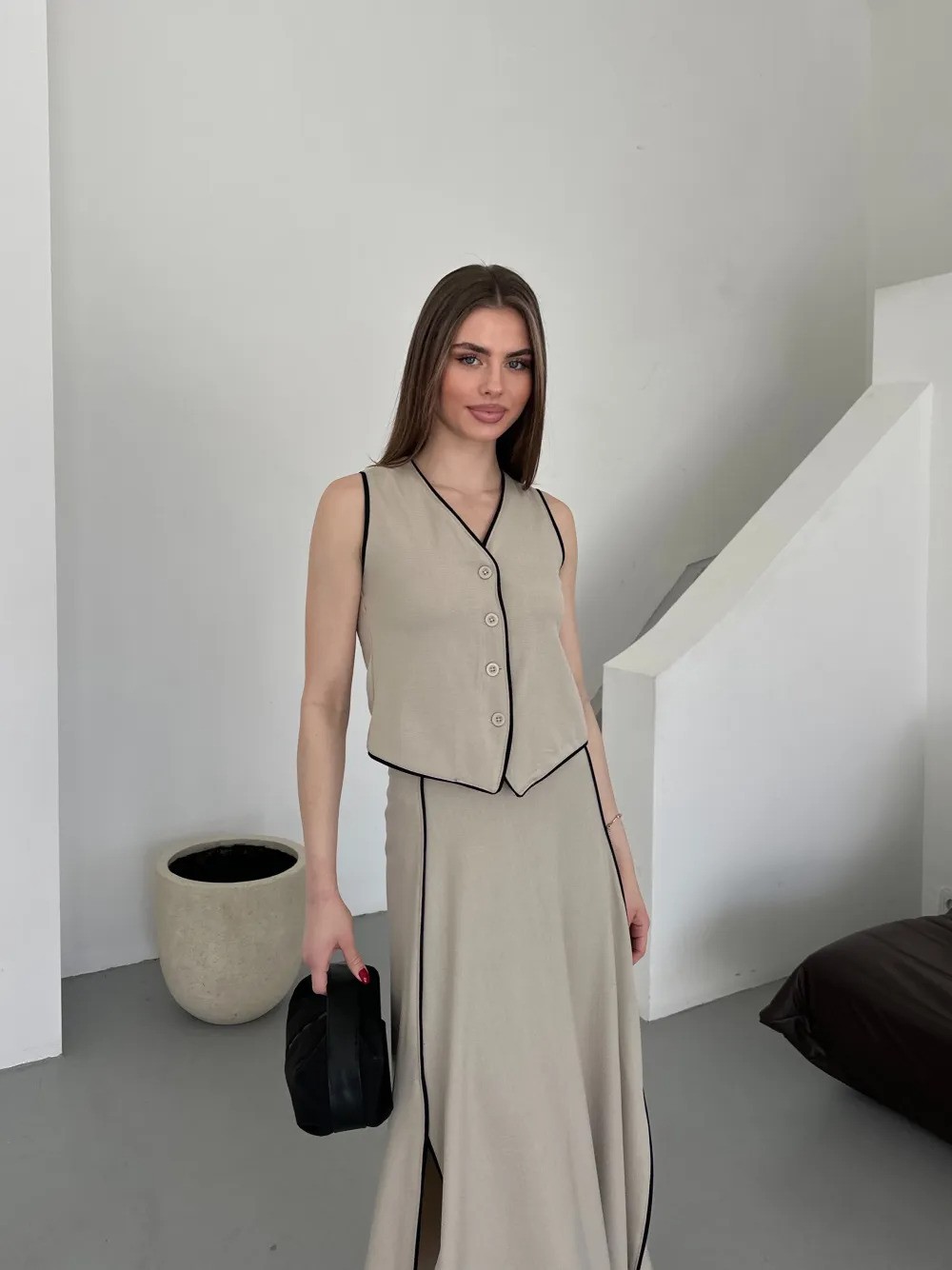 BİYE DETAYLI ETEKLİ TAKIM MF25121