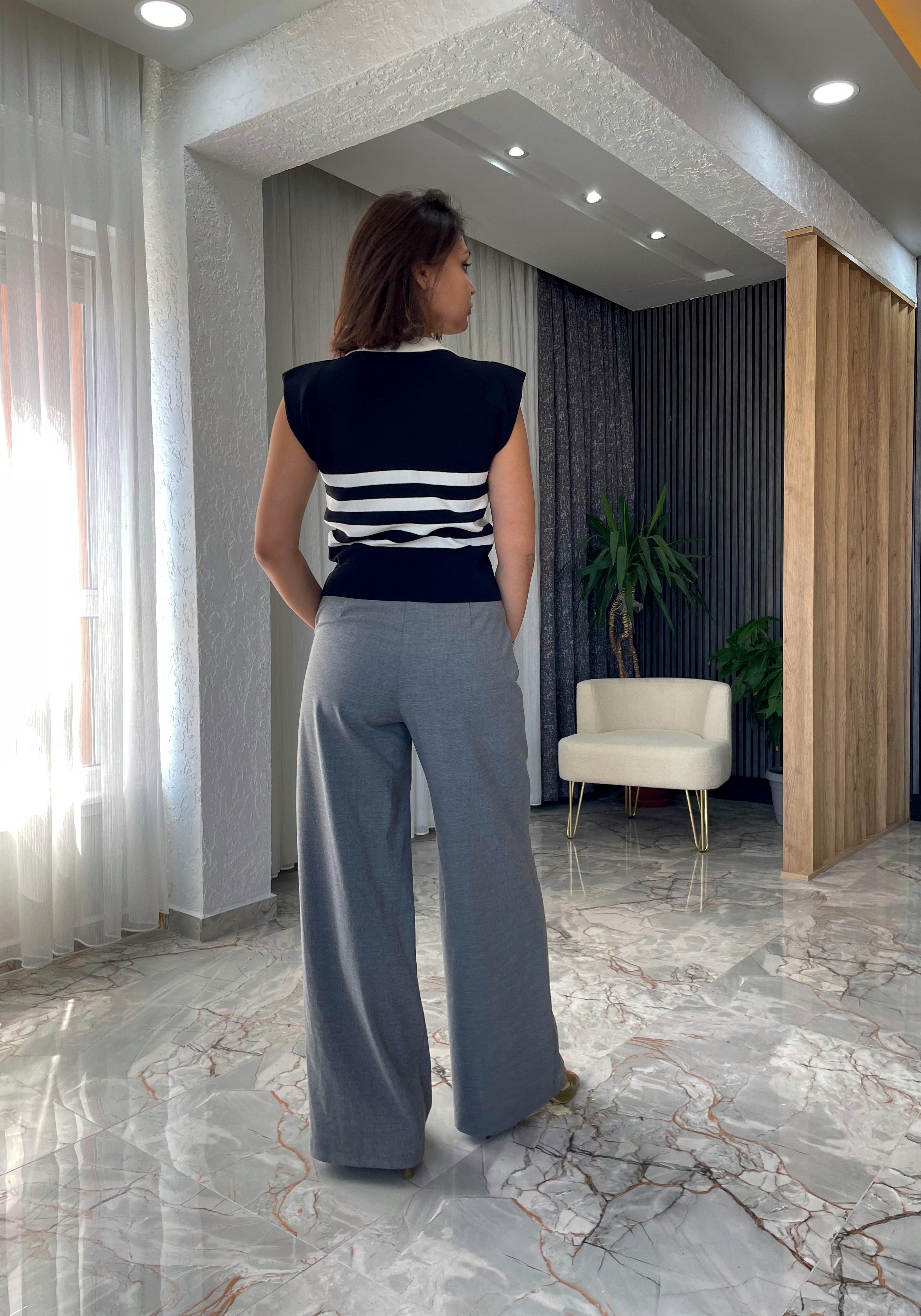 KEMERLİ PALAZZO PANTOLON 25S-32183PNT