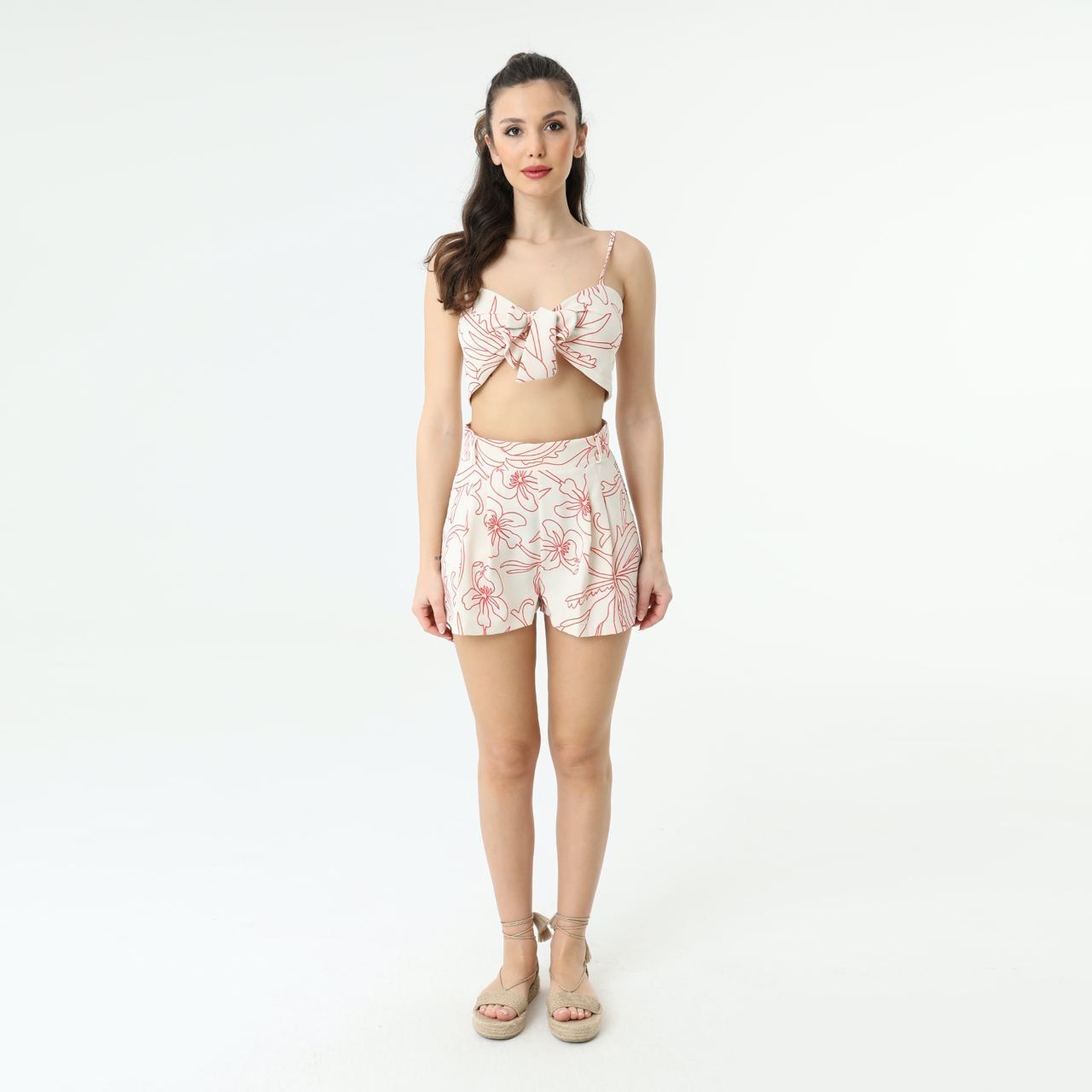 ÇİZGİ DESENLİ CROP TOP SOUL