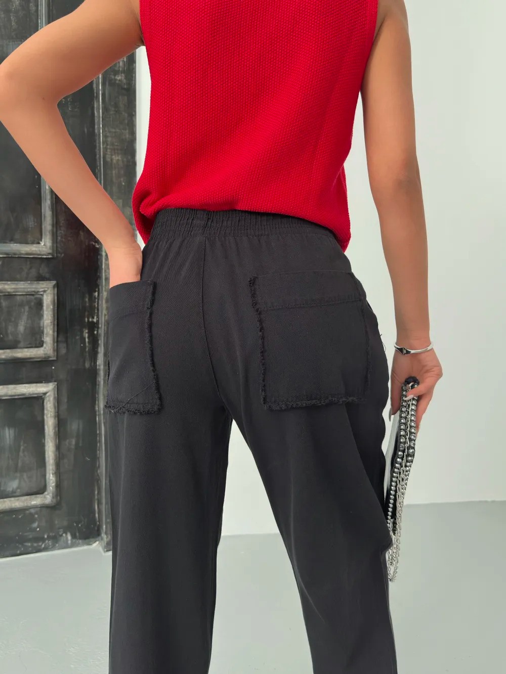 ÇIMALI GABARDİN PANTOLON