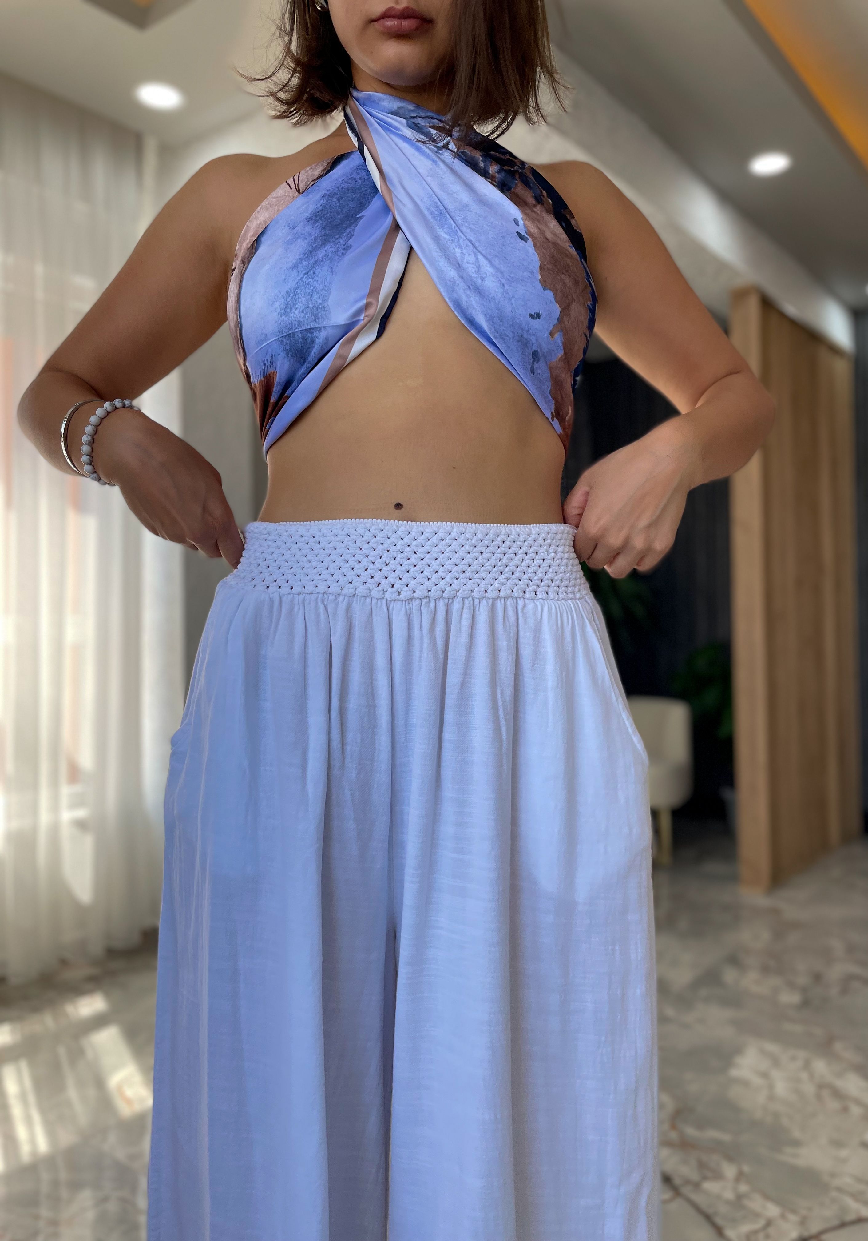PAÇASI SİVRİ KETEN PANTOLON RSDM231257