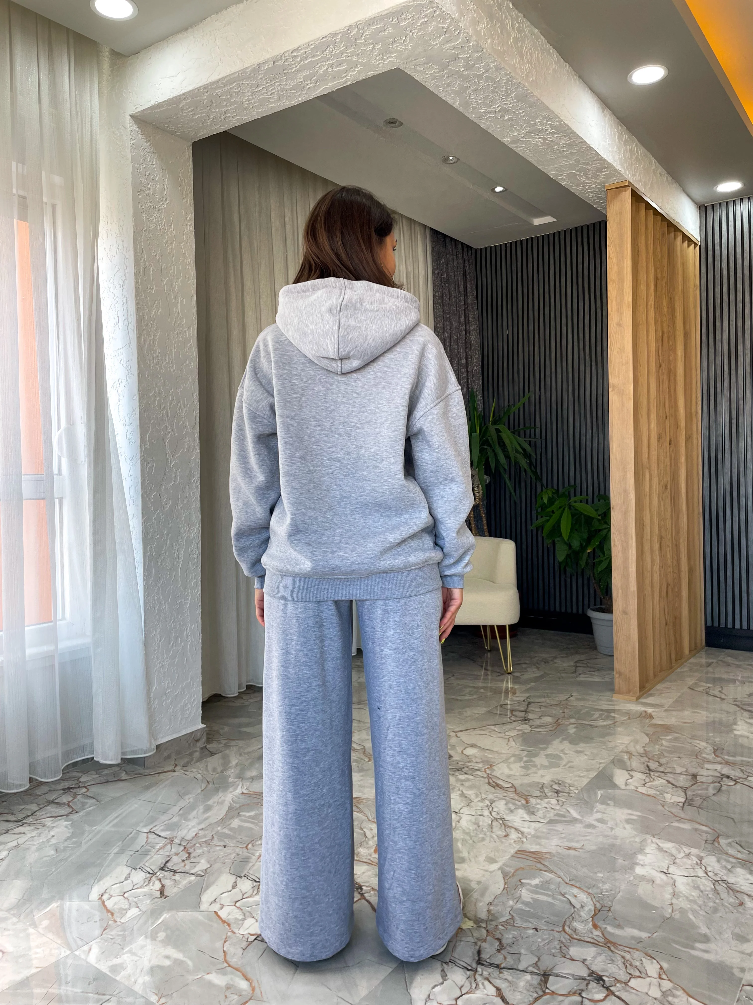 Quzu Kanguru Cepli Sweat