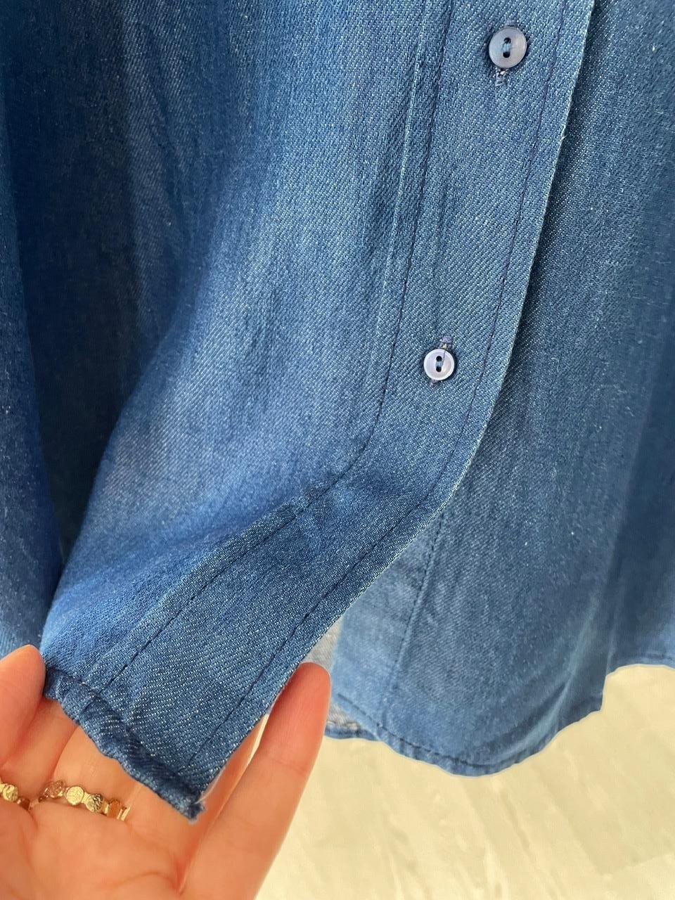 Taşlı Çiçek Detaylı Oversize Gömlek Orfeonegro