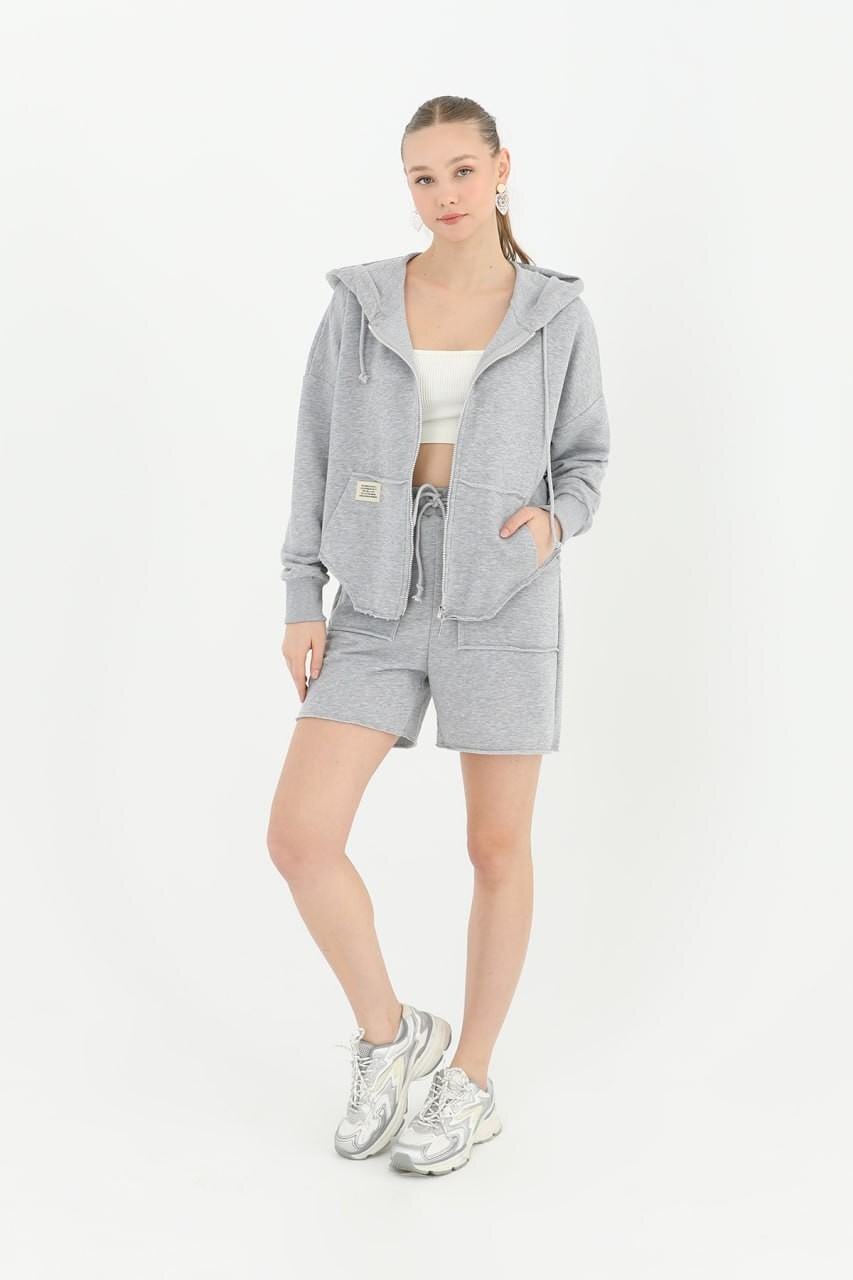 KAPÜŞONLU FERMUARLI SWEAT