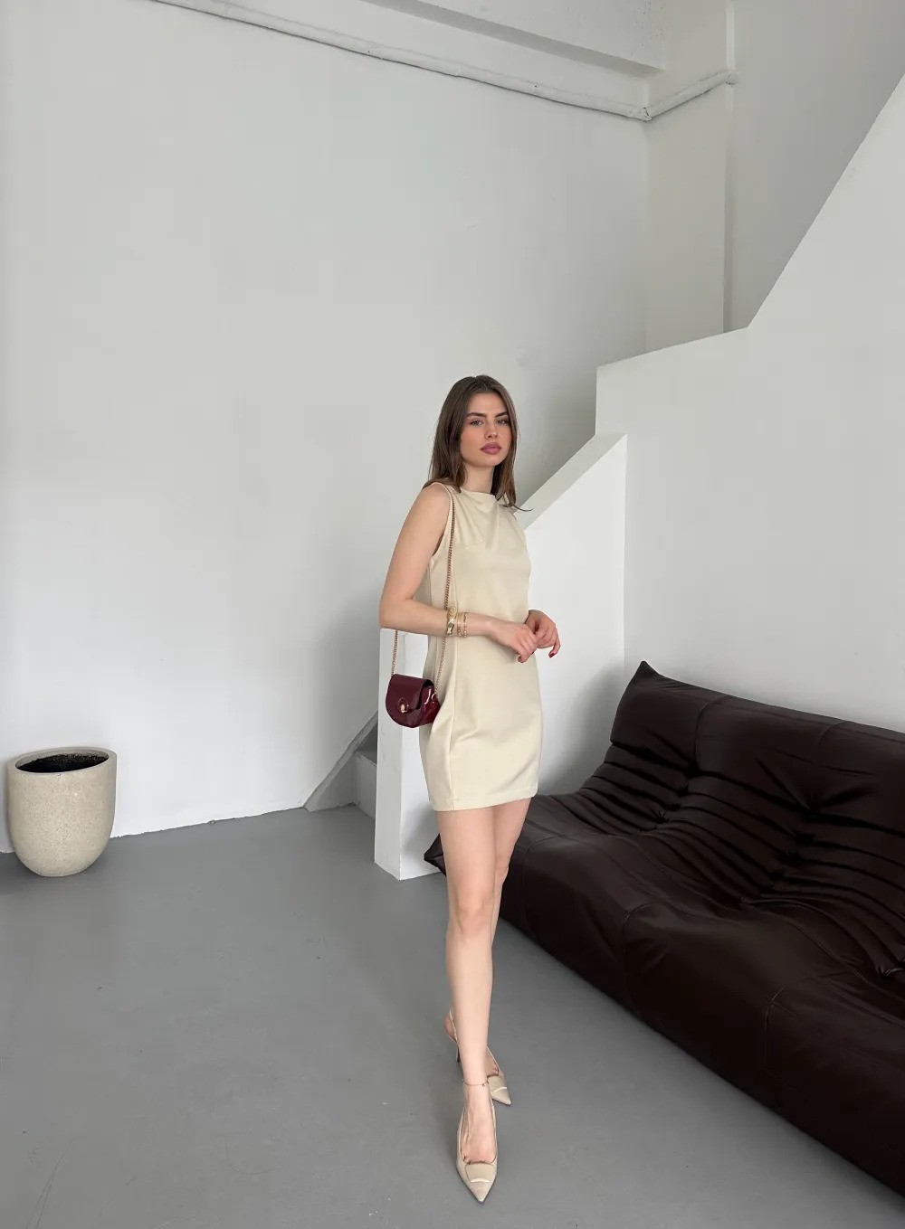 SADE KISA ELBİSE MF25209