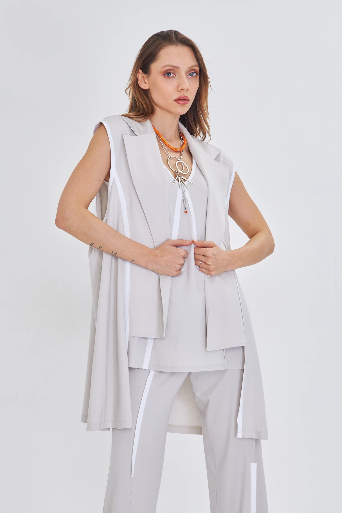 KOLSUZ VİZON MODAL YELEK