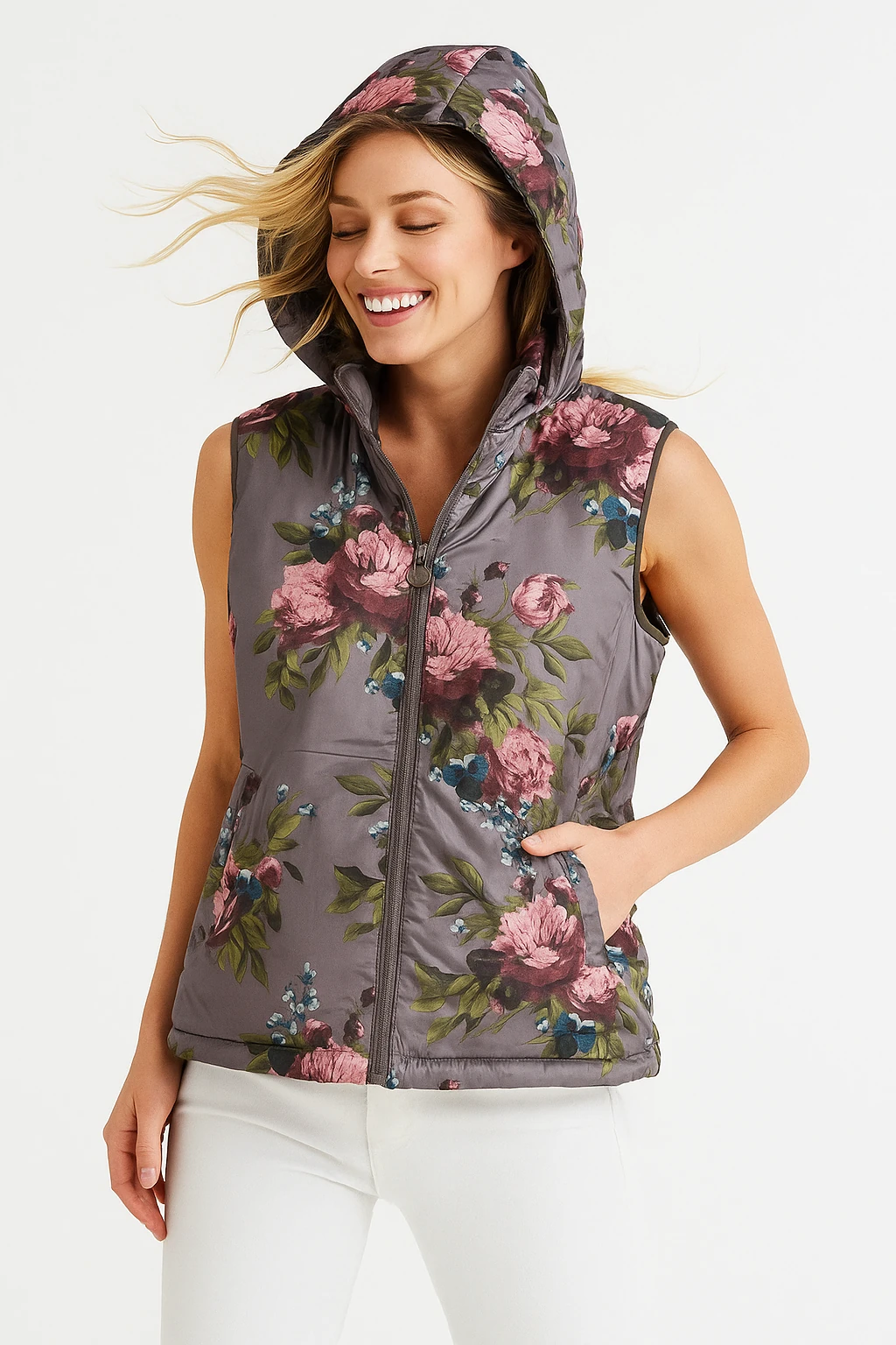 İtalyan Çift Taraflı Yelek - VİZON