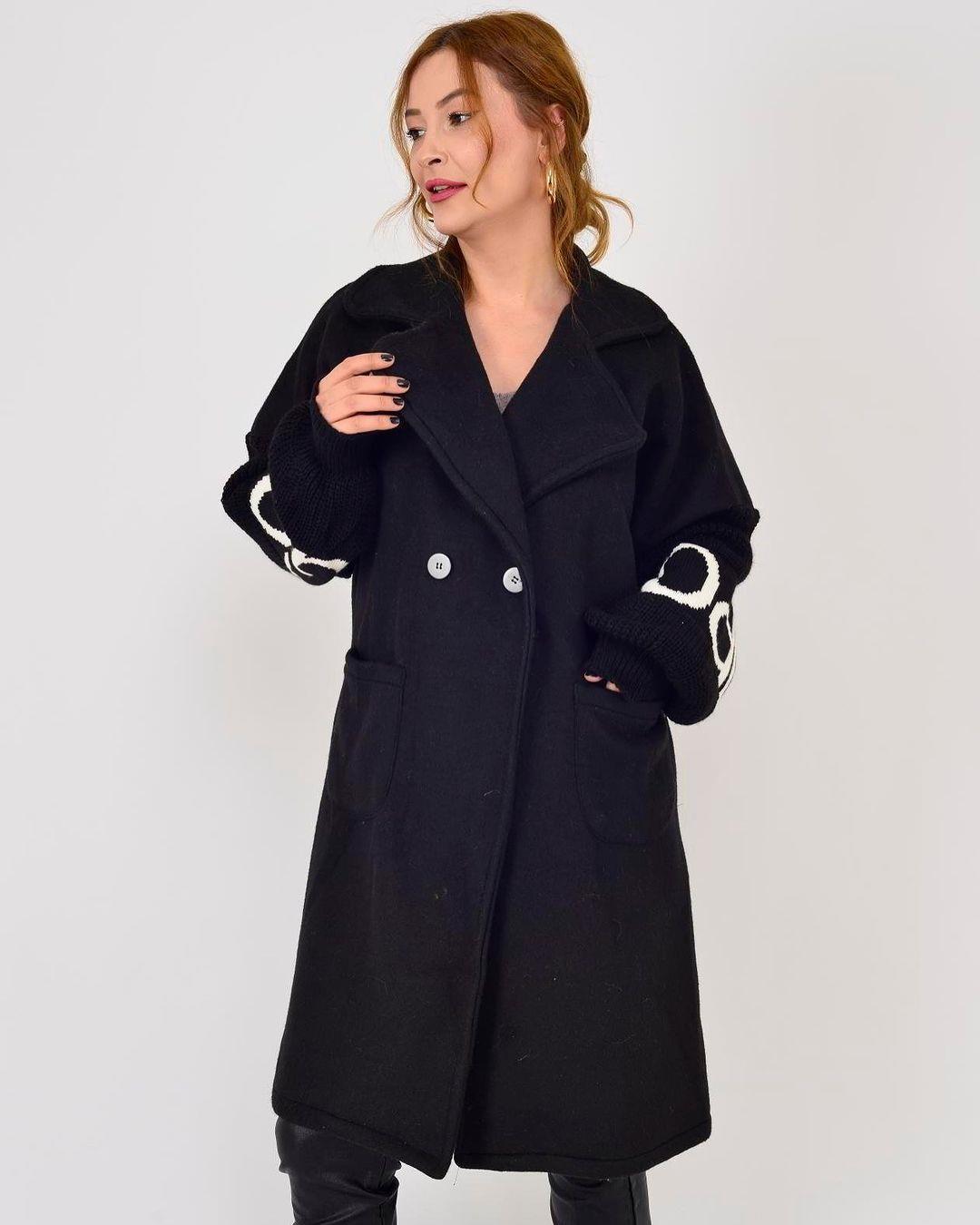 İtalyan Keçe Kaban - SİYAH