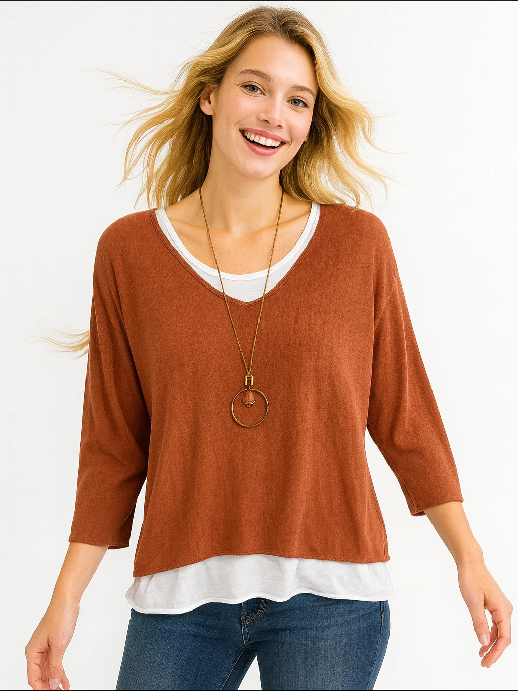 İtalyan İkili Takım Triko Bluz - TARÇIN